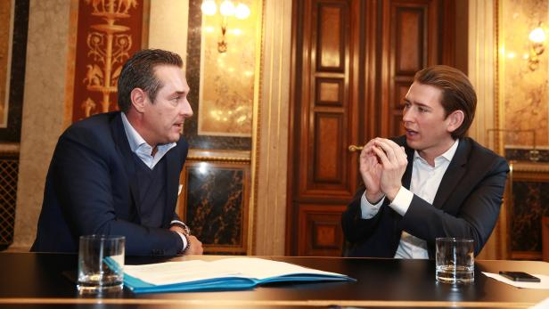 Heinz-Christian Strache (FPÖ) und Sebastian Kurz (ÖVP)