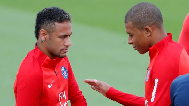 Diese zwei Herren ließ sich PSG 400 Millionen kosten: Neymar und Kylian Mbappe.