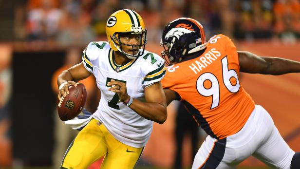 Brett Hundley (links) startet mit den Green Bay Packers in die Saison.