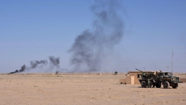 Pro-Regierungs-Truppen bei Deir ez-Zor
