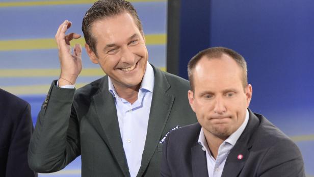 FPÖ-Chef Strache trifft im ersten Duell auf Neos-Chef Strolz