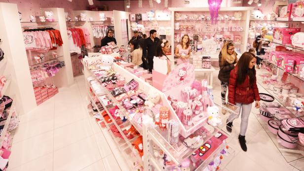 Der erste offizielle Hello Kitty-Store eröffnet am 21.02.2013 in der Lugner City in Wien.