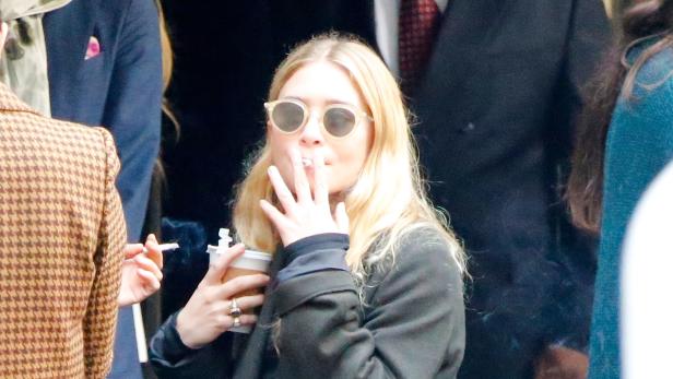 Seltene Bilder: Olsens zeigen sich für ihre Fashion-Show