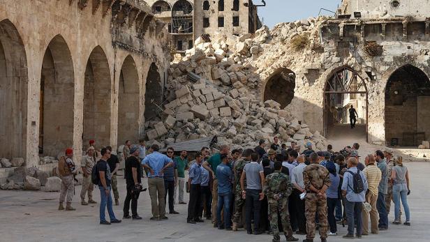 Die Einwohner von Aleppo wollen ihre Stadt wieder aufbauen.