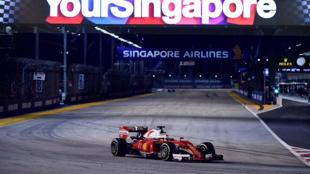 Rekordsieger: Sebastian Vettel gewann vier Mal in Singapur.
