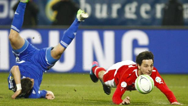 Das WM-Qualifikationsspiel gegen die Färöer Inseln war für Philipp Hosiner alles andere als ein Bauchfleck.