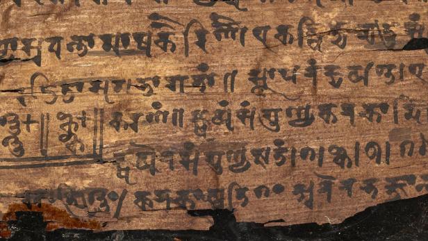In dieser indischen Schrift gibt es die älteste Null.