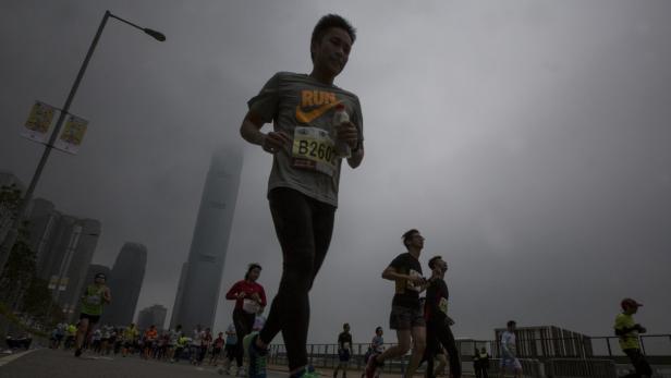 Marathon in Hong Kong im Jahr 2014