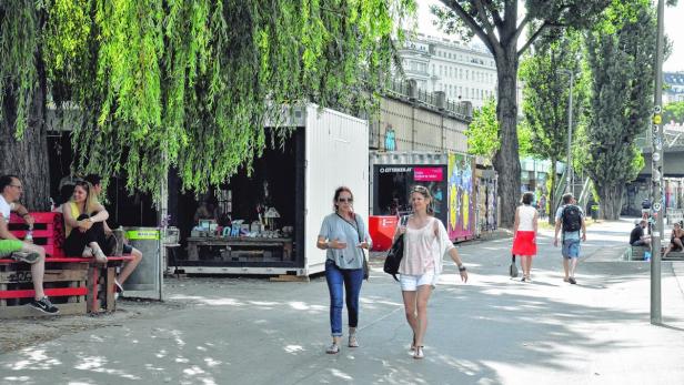 Die Pop-up-Stores am Donaukanal sind unregelmäßig, meist aber täglich von 16 Uhr bis 21 Uhr geöffnet.