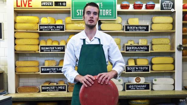 Kunden können in Käse-Onlineshop live bestellen