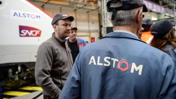 Alstom-Mitarbieter in Belfort, Frankreich.