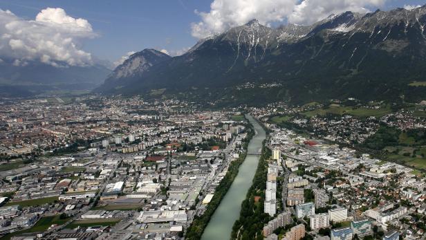 Innsbruck aus der Vogelperspektive.