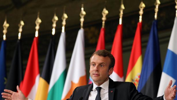 Nicht nur Gegenliebe für Europa-Visionär Emmanuel Macron