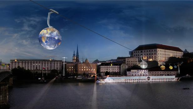 Planetenbahn soll Gondeln über die Donau schweben lassen