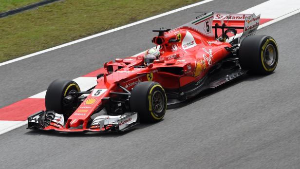 Sebastian Vettel sicherte sich eine überlegene Bestzeit.