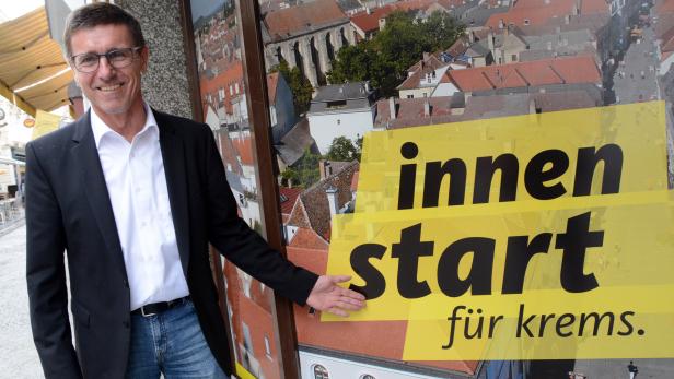 ÖVP-Spitzenkandidat Krammer setzt auf das Thema Innenstadt.