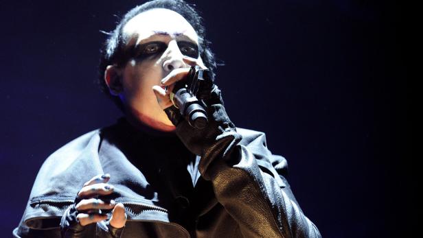 Marilyn Manson im August 2014 bei einem Konzert in Wien