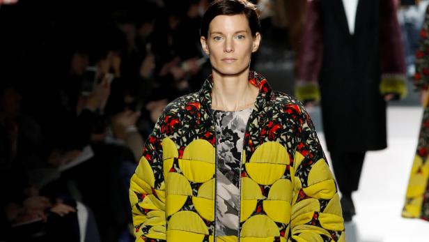 Iris Strubegger am Laufsteg von Dries van Noten