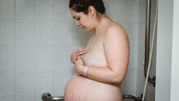 Aus gutem Grund: Elise Raquel zeigt, wie sie nach der Geburt aussah.
