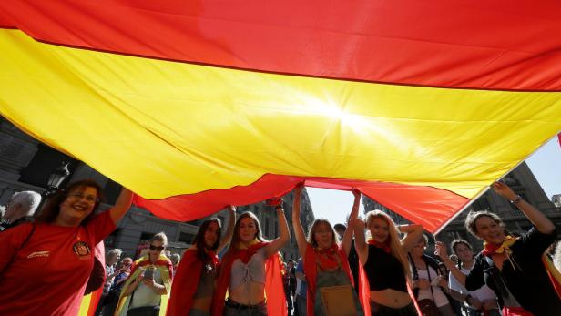 Zehntausende demonstrierten für die Einheit Spaniens