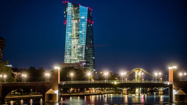 Zentrale der Europäischen Zentralbank in Frankfurt am Main