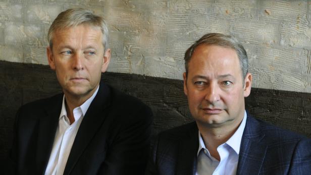 Anderas Schieder (rechts) mit seinem Kollegen von der ÖVP Reinhold Lopatka