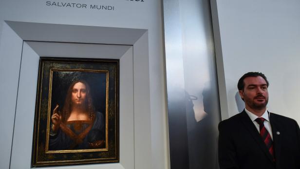 Leonardo da Vinci&#039;s &quot;Salvator Mundi&quot; wird vor der Auktion am 15.11. noch an mehreren Orten der Welt ausgestellt.