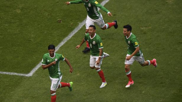 Die Mexikaner möchten schon am Sonntag gegen Deutschland wieder jubeln.