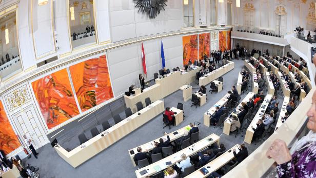 Sitzung des Nationalrates im Ausweichquartier in der Hofburg