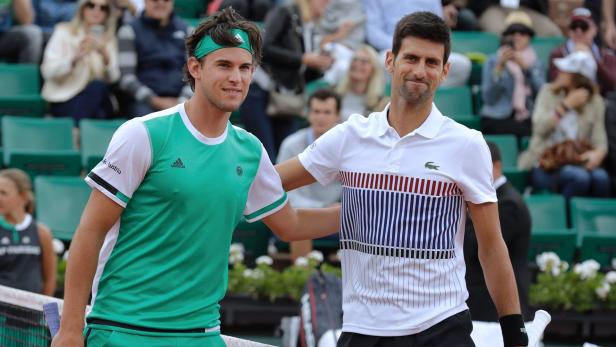 Dominic Thiem hat erstmals Novak Djokovic hinter sich gelassen.