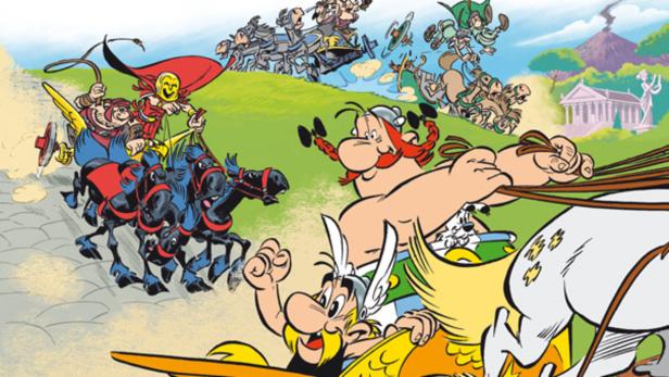 Ausschnitt aus dem Cover von &quot;Asterix in Italien&quot;