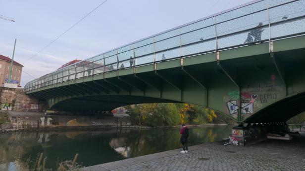 Eine von bis dato 2000 Stationen: Friedensbrücke in Wien