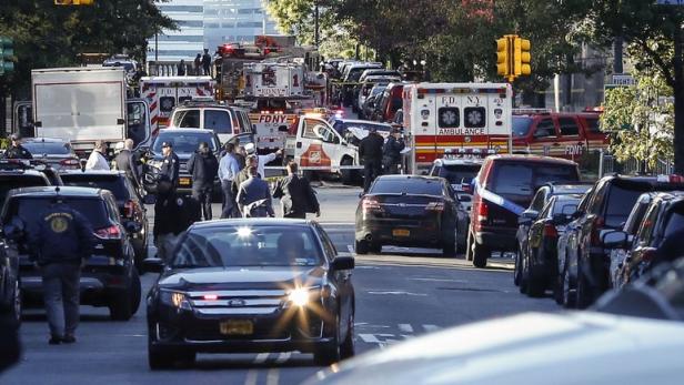 Die Attacke ereignete sich auf der West Street in Manhattan