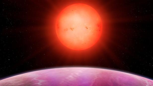 Der neu entdeckte Planet ist für den kleinen Stern eigentlich viel zu groß.