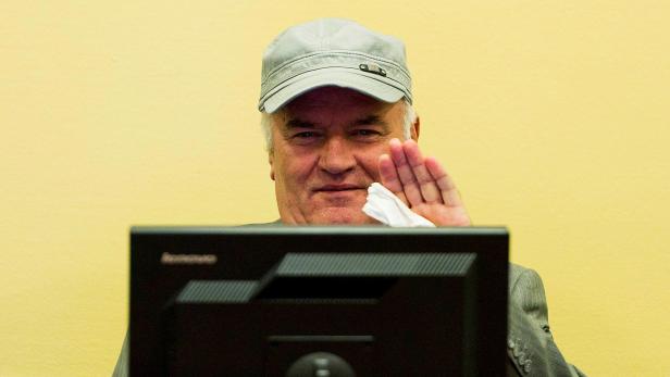 Ratko Mladic vor Gericht.