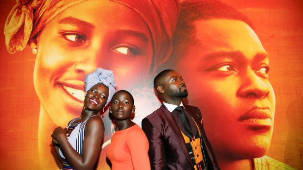 Die „Queen of Katwe“-Darsteller: Oscar-Preisträgerin Lupita Nyong&#039;o, Madina Nalwanga und David Oyelowo