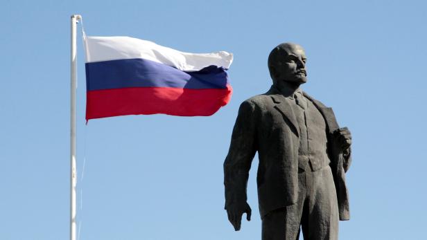 Lenin-Statue auf der Krim.