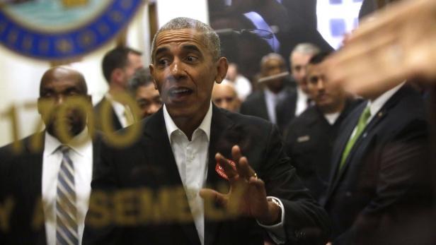 Barack Obama erschien in Chicago vor Gericht.