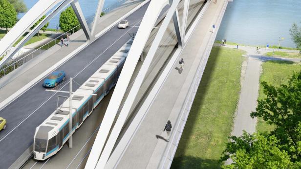 Zukunftsmusik: Zweite Schienenachse und Autoverkehr parallel auf neuer Donaubrücke