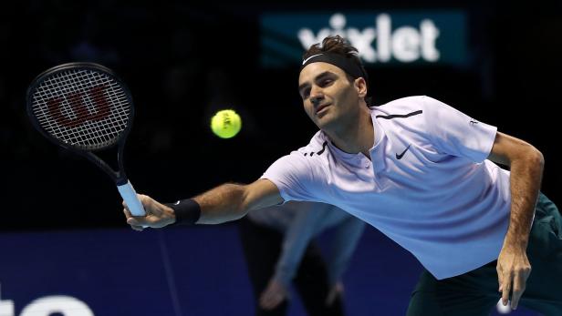 Roger Federer gewann sein erstes Match in London.
