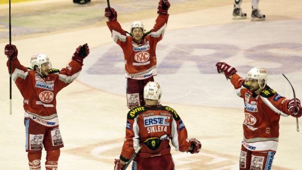 ... mit dem KAC - der im Halbfinale - um den Titel in der Erste Bank Eishockey Liga duellieren dürfen.