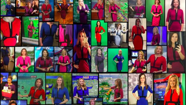 USA: Wieso alle Wetter-Ladys das gleiche Kleid tragen