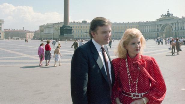 Erster Ausflug nach Russland: Trump und Ivana 1986 in Leningrad