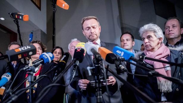 Um kurz vor Mitternacht ließ FDP-Chef Lindner die Sondierungsgespräche platzen