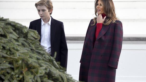 Ein Christbaum für Melania und Barron Trump