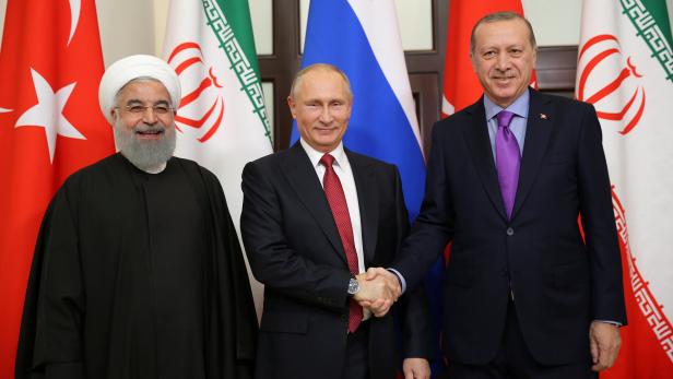 Rouhani, Putin und Erdogan in Sotschi