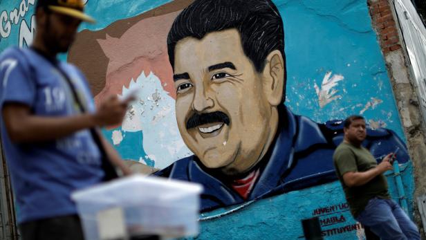 Maduro-Porträt in Venezuela
