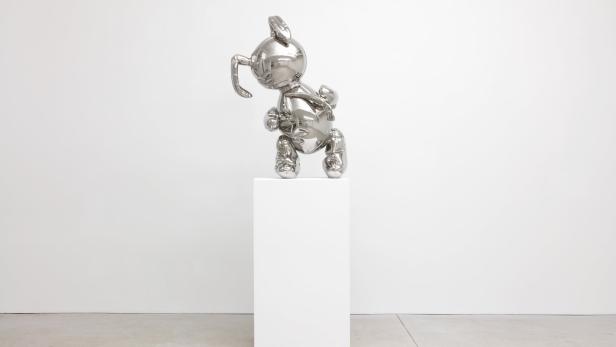 Jonathan Monk lässt aus Jeff Koons&#039; Kunst die Luft raus: Deflated Sculpture No. 1, 2009