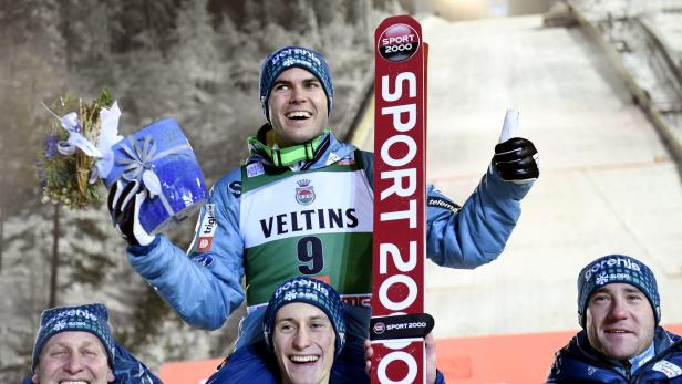 Sensationssieger aus Slowenien: Routinier Jernej Damjan gewann in Kuusamo.