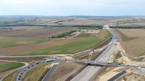 25 Kilometer ist die neue Strecke der Weinviertel-Autobahn